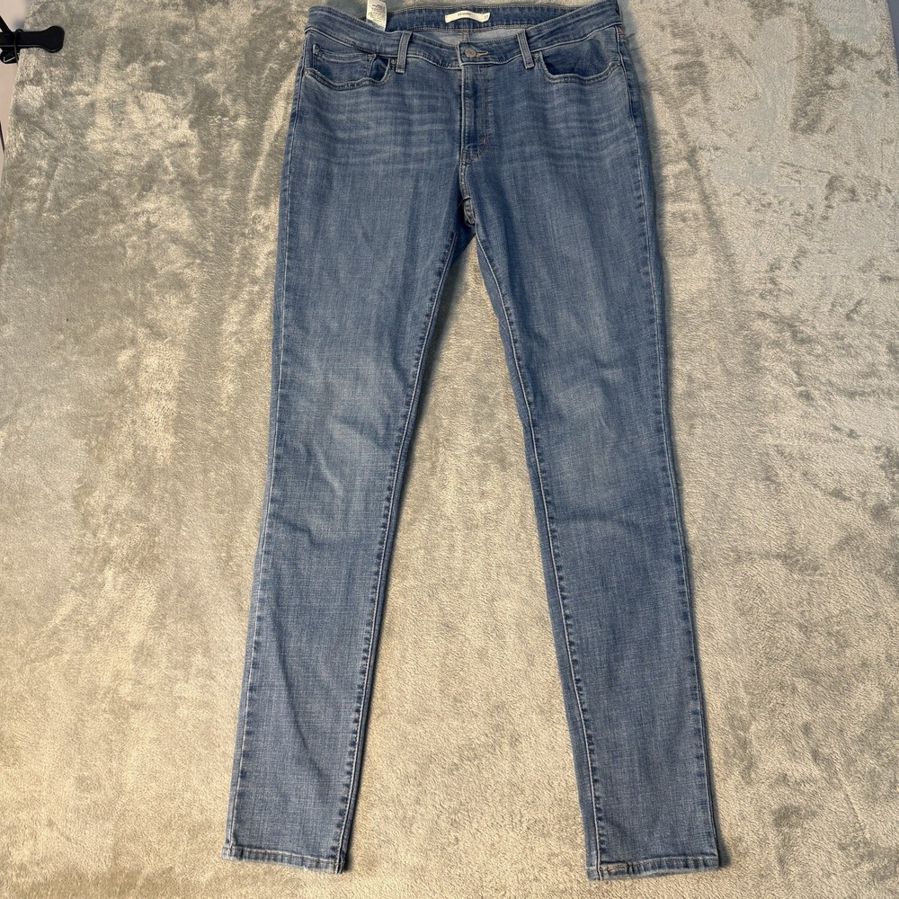 Levi's 711 Skinny Women's Blue Denim Jeans Size 33x34 (Measures 34x33)